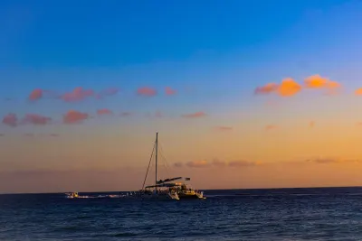 Sunset over the bay of Palma